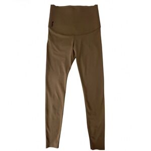 Fanka Brown High Waisted Zoned Compression Body Sculpt Leggings Womens Size S